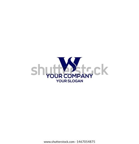 Ws Template Logo Design Vector Stock Vector (Royalty Free) 1467054875