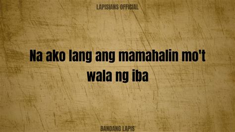 Kung San Ka Masaya - Bandang Lapis (Acoustic Karaoke) - YouTube