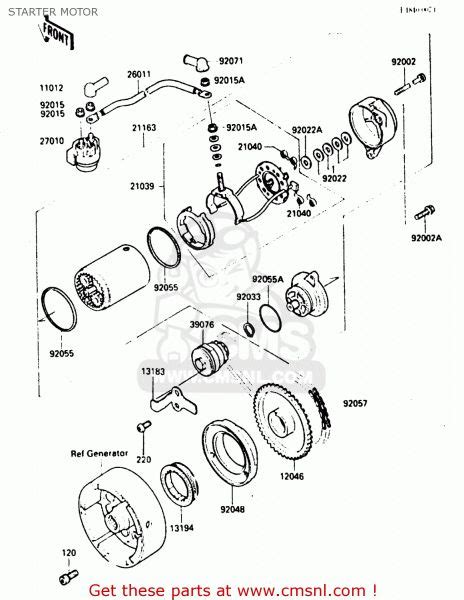 1986 Kawasaki Bayou 300 Parts Diagram | Kawasaki, Diagram, Bayou