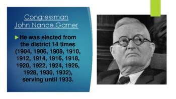 Vice President John Nance Garner Biography PowerPoint | TpT