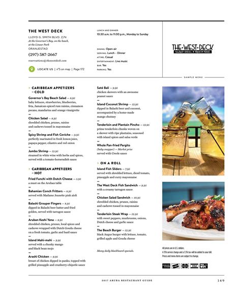 Menu International Aruba 2017 by Info Menu - Issuu