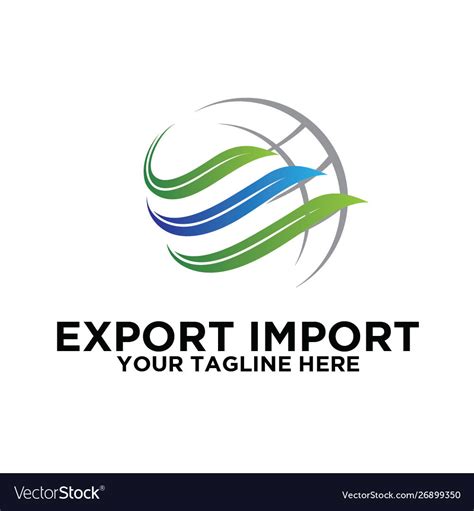 Export import Royalty Free Vector Image - VectorStock