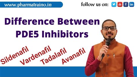 Differences Between PDE5 Inhibitors Sildenafil vs Vardenafil vs Tadalafil vs Avanafil # ...