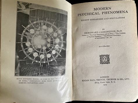 Modern Psychical Phenomena by Carrington, Hereward: Very Good Hardcover (1919) 1st Edition | Tom ...