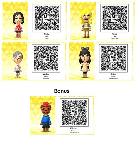 Tomodachi Life Qr Codes Anime / #elemeno pokemon miis #tomodachi life #tomodachi life qr codes # ...