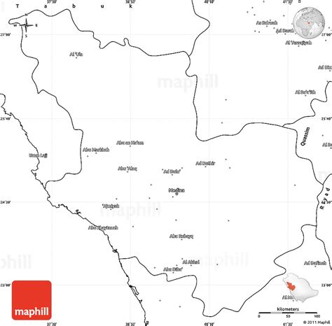 Blank Simple Map of Madinah