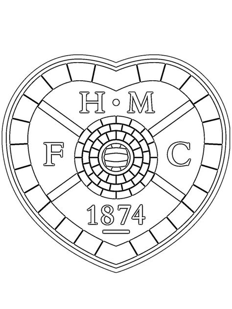 Heart of Midlothian FC Coloring Page - Funny Coloring Pages