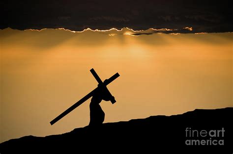 Jesus Christ Carrying The Cross Photograph by Wwing - Fine Art America