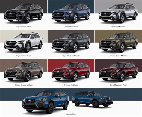 Subaru 2024 Outback Colors Available - Torey Halimeda