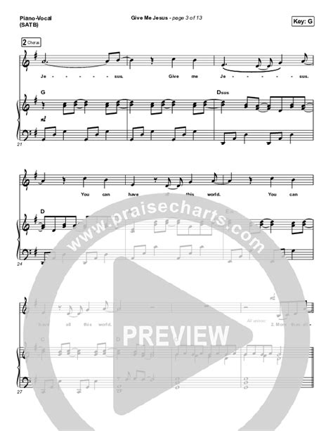 Give Me Jesus Sheet Music PDF (UPPERROOM / Abbie Gamboa) - PraiseCharts