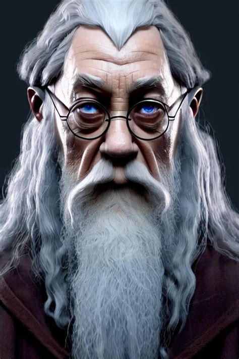 harry potter is gandalf, concept art by senior character artist ...