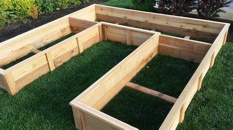 Cedar Raised Garden Bed Step by Step Plans 8ft U-shaped - Etsy