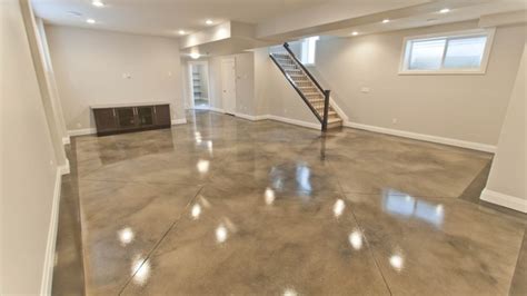 Stained Concrete Floors In Basement – Flooring Ideas