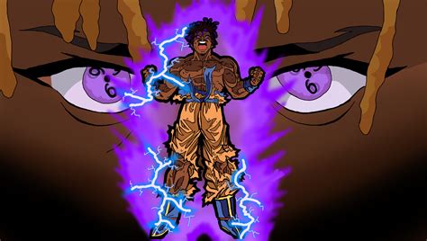 I drew juice wrld as Goku going super saiyan : r/JuiceWRLD