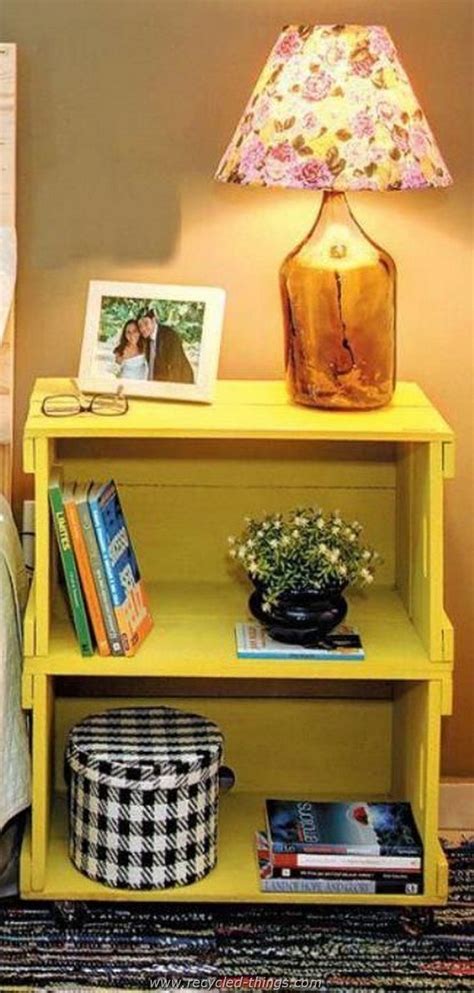 Pallet Side Table with Storage