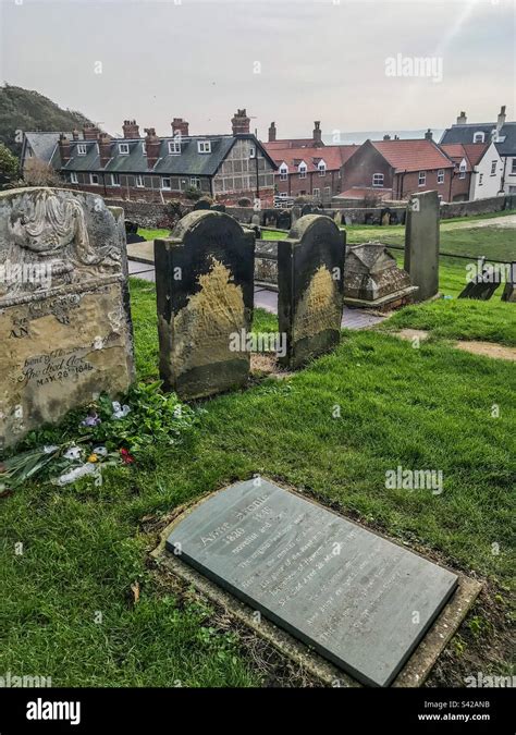 Anne Bronte grave, Scarborough Stock Photo - Alamy