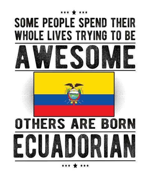 Ecuadorian Flag Ecuador Heritage Ecuadorian Roots Digital Art by Madeby JSRG Art