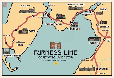 [OC] A Map of the Furness Line, in North West England : r/MapPorn