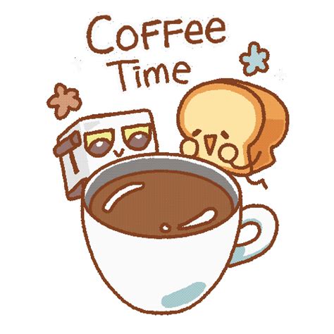 A Cup Of Coffee Sticker - Find & Share on GIPHY | Coffee gif, Good morning coffee gif, Coffee ...