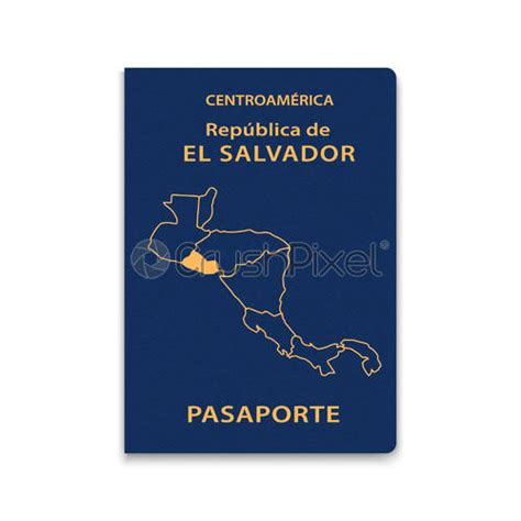 Passport of El Salvador Citizen ID template - stock vector 3272246 | Crushpixel