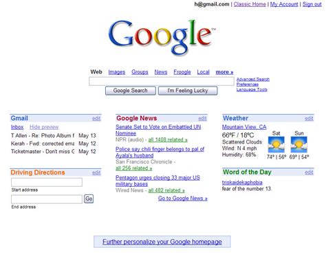 iGoogle, a More Profitable Google Homepage