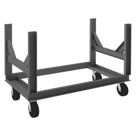 GRAINGER APPROVED Cradle-Style Bar & Pipe Truck, 3,000 lb Load Capacity, 48 in x 25-1/4 in ...