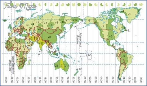 New Zealand Time Zone Map - ToursMaps.com