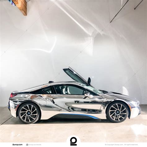 BMW I8 Silver chrome | 2wrap.com