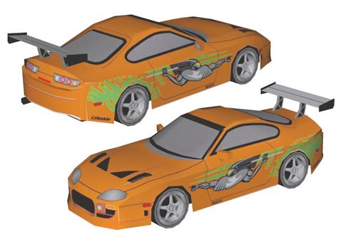 Toyota Supra Papercraft