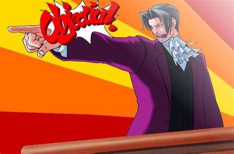 Edgeworth's Objection! by LordPauloJ on DeviantArt