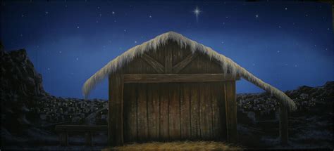 Bethlehem Manger Theatrical Backdrop | Grosh