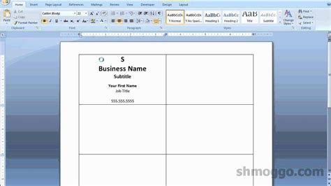 40 Creating Name Card Template For Microsoft Word Formating by Name ...