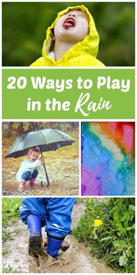 Rainy Day Activities: 20 Fun Things to do When it Rains | Rainy day ...