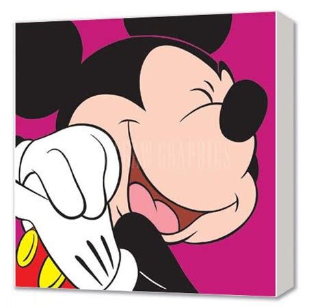 Mickey Mouse Laughing, Disney Canvas - PopArtUK