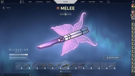 Valorant Butterfly Knife (Shimmer skinline) concept (Fan made by me) - Valorant Village