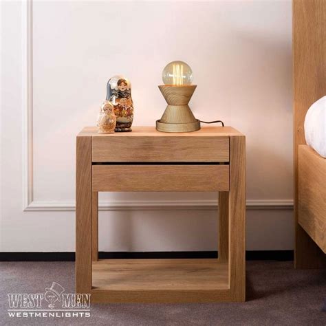 Wooden 1 Light Mini Dimmer Table Lamp