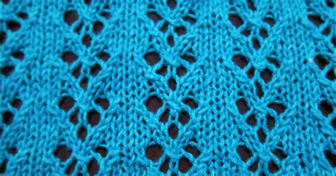 Lace Knitting Pattern 17: Arrow Lace Stitch - Knitting Unlimited