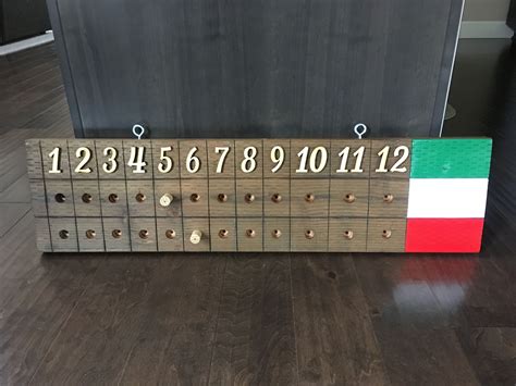 DIY Bocce Ball Scoreboard - Made by my husband. | Bocce ball scoreboard ...