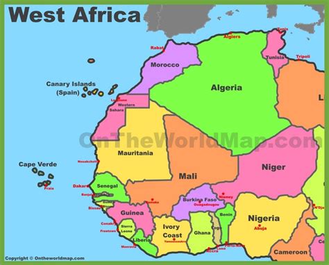 Map of West Africa | Pinterest Image