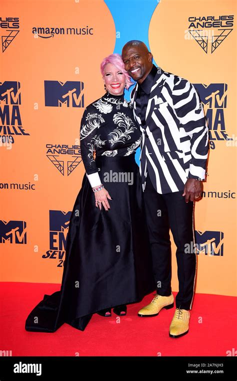 Rebecca King-Crews and Terry Crews attending the MTV Europe Music ...