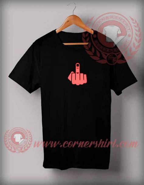 Middle Finger T shirt - Custom Design T shirts - Custom Shirt Design