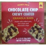 Trader Joe's Granola Bars, Chocolate Chip Chewy Coated: Calories, Nutrition Analysis & More ...