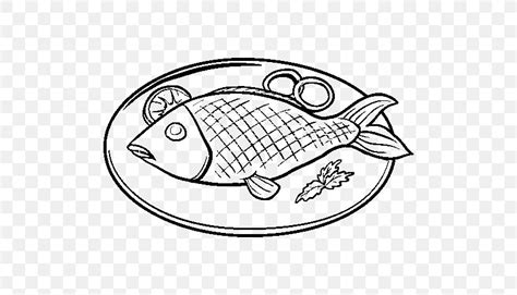 Fried Fish Drawing Clip Art, PNG, 600x470px, Fish, Area, Art, Artwork, Black And White Download Free