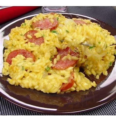 Risoto De Calabresa Com Queijo - Receitas Agora