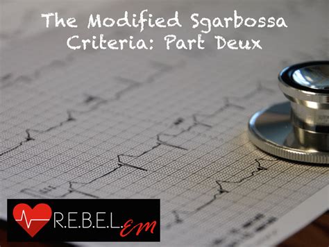 Modified Sgarbossa Criteria - REBEL EM - Emergency Medicine Blog