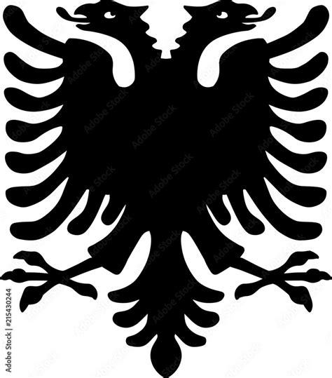 Albanian Eagle Double Headed Stock Vector | Adobe Stock