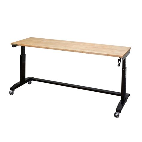 Husky 72 in. Adjustable Height Work Table-HOLT72XDB11 - The Home Depot