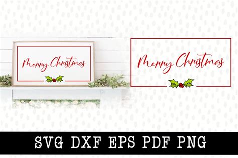 Merry Christmas Sign SVG