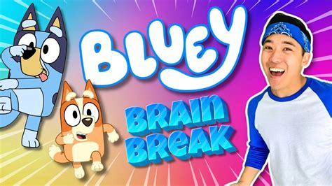 🐶 BLUEY Brain Break | Fun Kids Exercise + FREEZE DANCE | GoNoodle Inspired