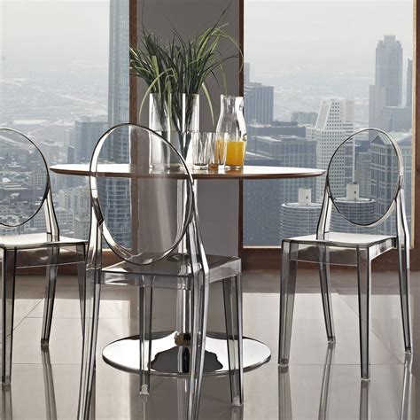 Philippe Starck Style Victoria Ghost Chair in Smoke perfect for dining area. | Yemek masası ...